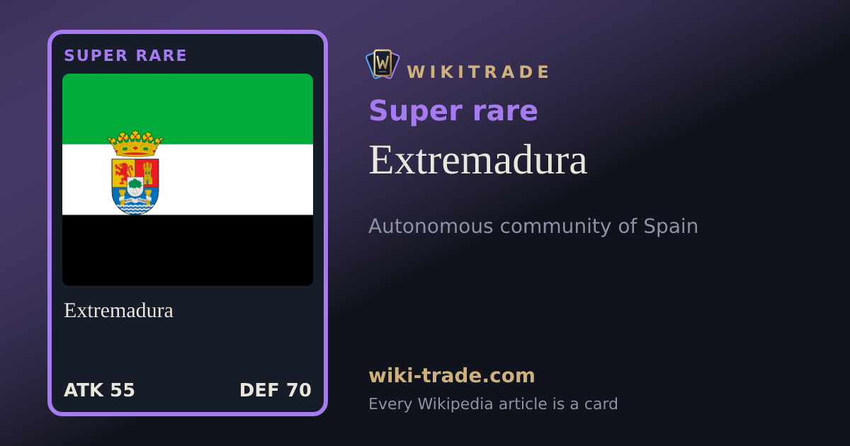 Extremadura — Super rare card
