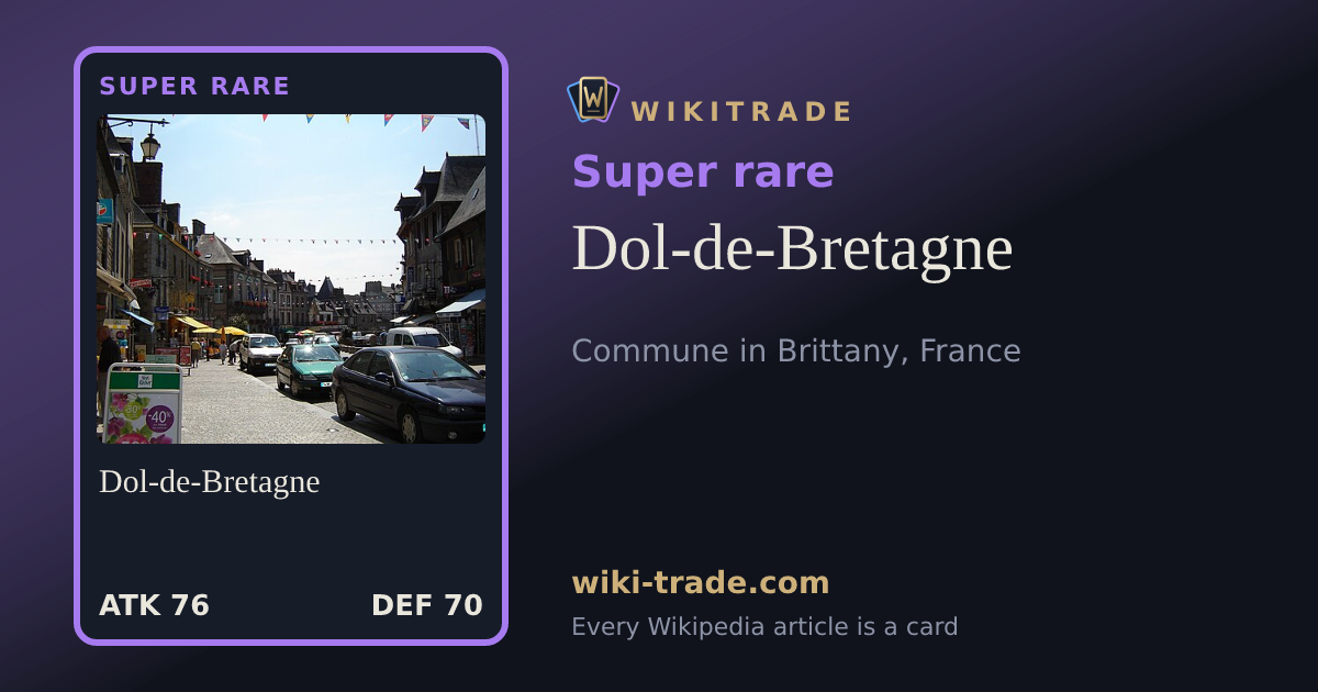 Dol-de-Bretagne — Super rare card