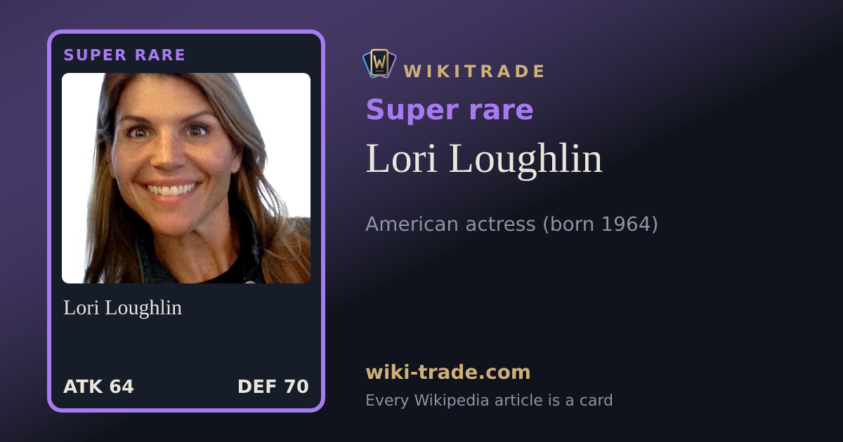 Lori Loughlin — Super rare card