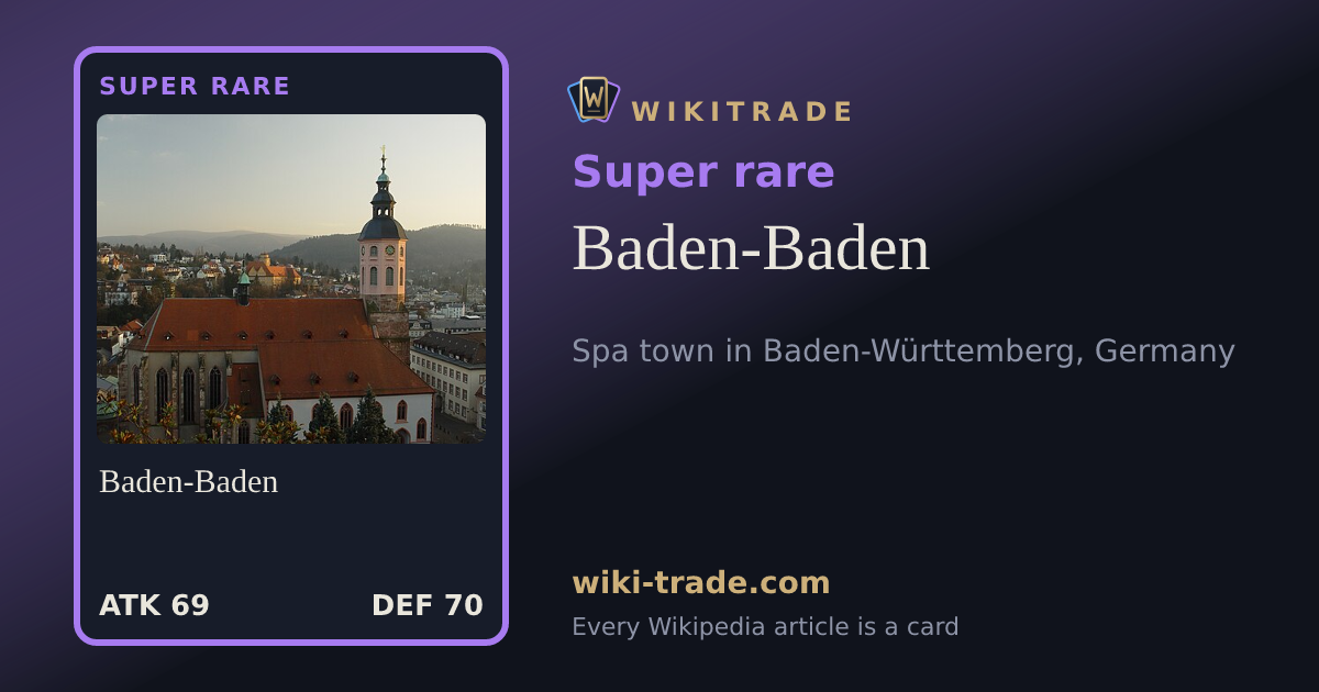 Baden-Baden — Super rare card