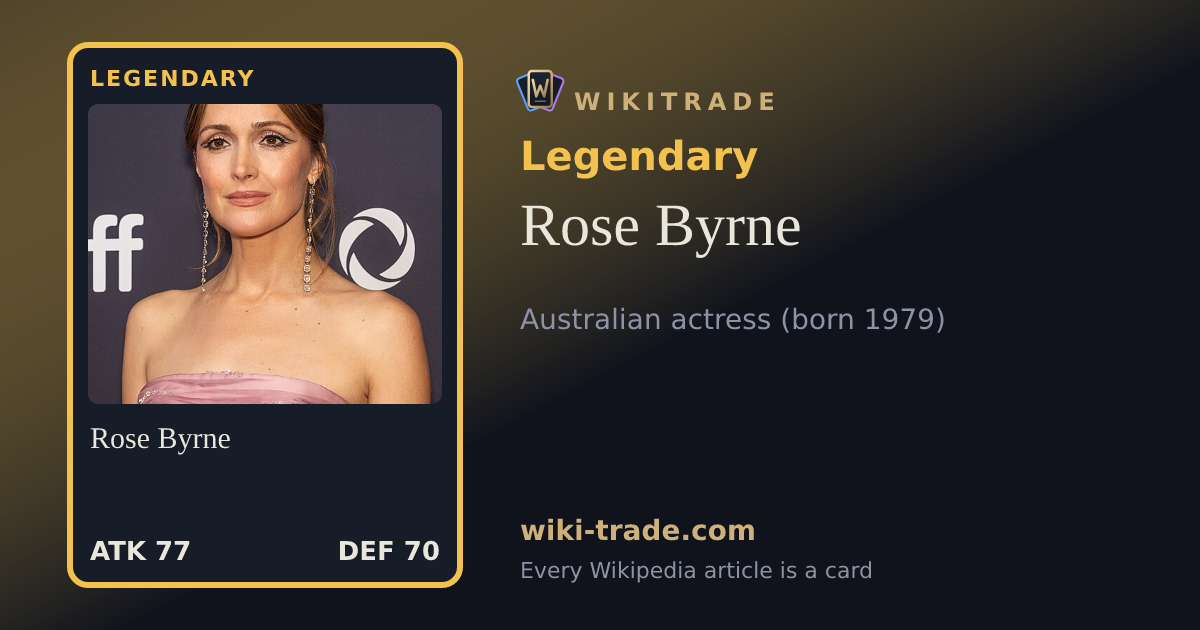 Rose Byrne — Legendary card