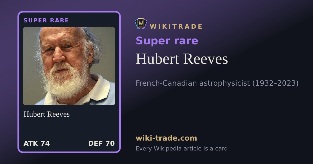 Hubert Reeves — Super rare card