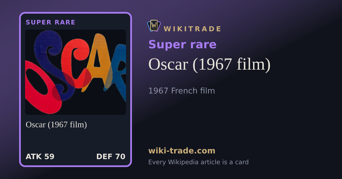 Oscar (1967 film) — Super rare card