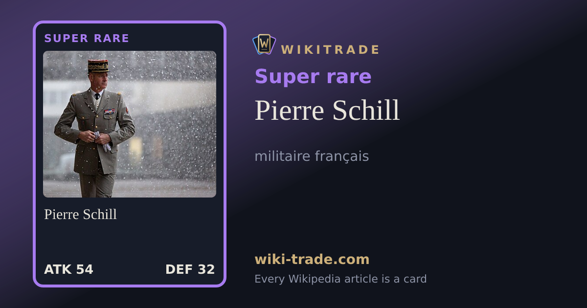 Pierre Schill — Super rare card