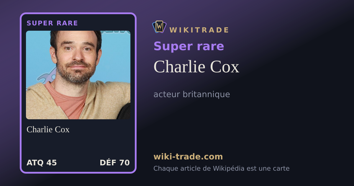 Charlie Cox — carte Super rare
