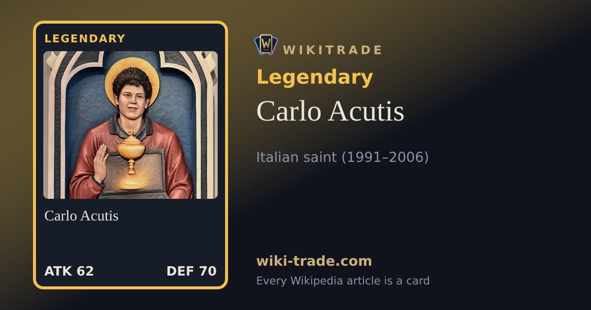Carlo Acutis — Legendary card