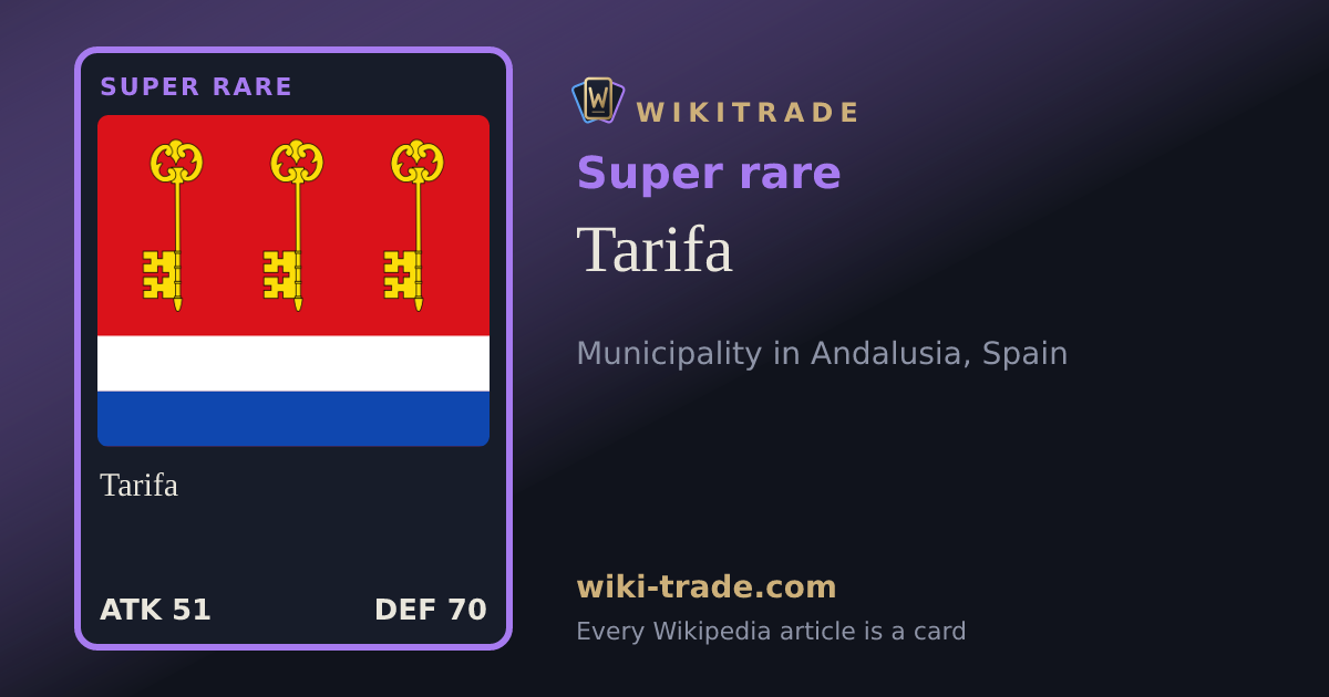 Tarifa — Super rare card