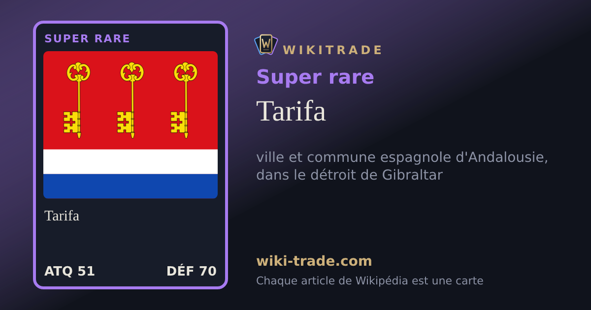 Tarifa — carte Super rare