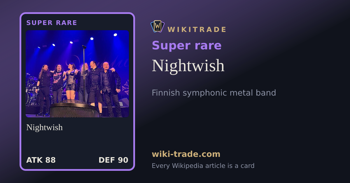 Nightwish — Super rare card