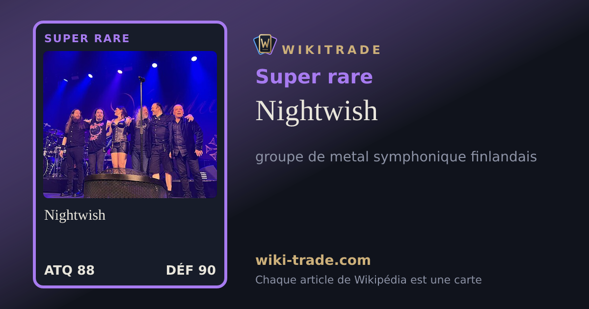Nightwish — carte Super rare