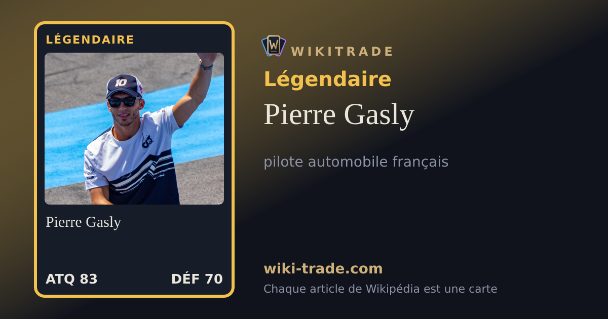 Pierre Gasly — carte Légendaire