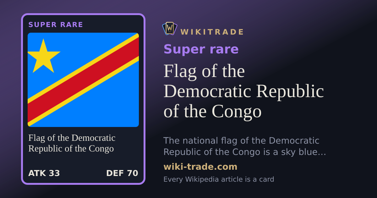 Flag of the Democratic Republic of the Congo — Super rare card