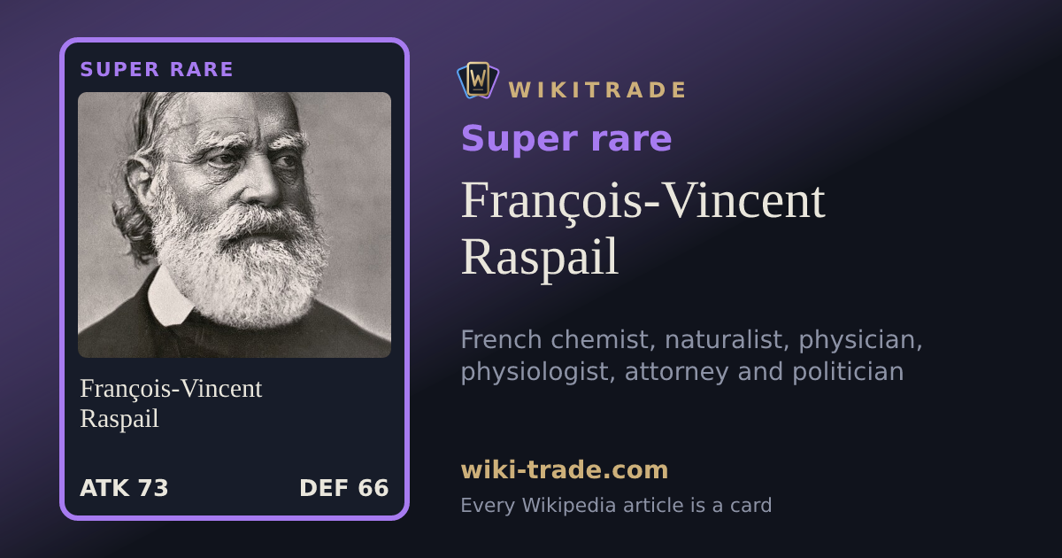 François-Vincent Raspail — Super rare card