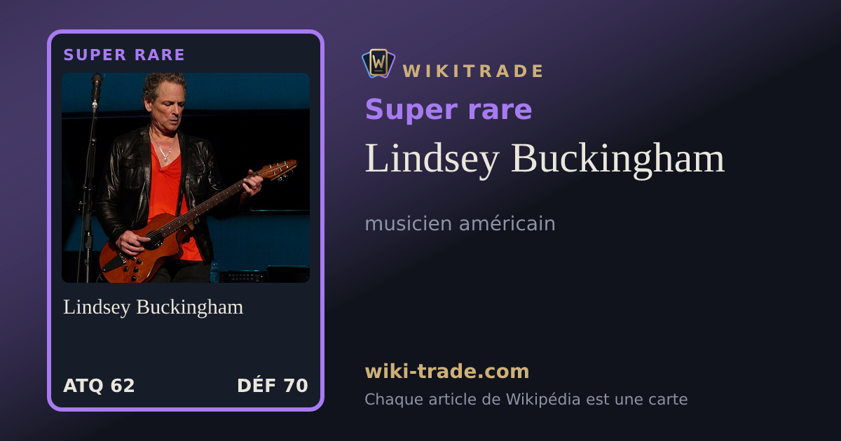 Lindsey Buckingham — carte Super rare