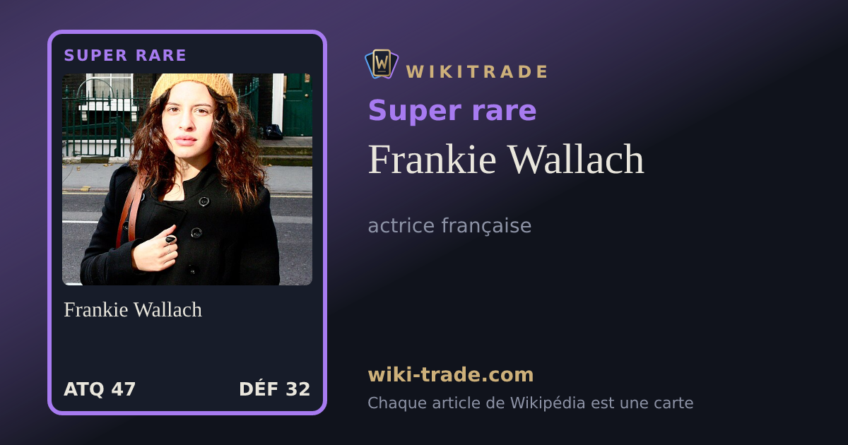 Frankie Wallach — carte Super rare