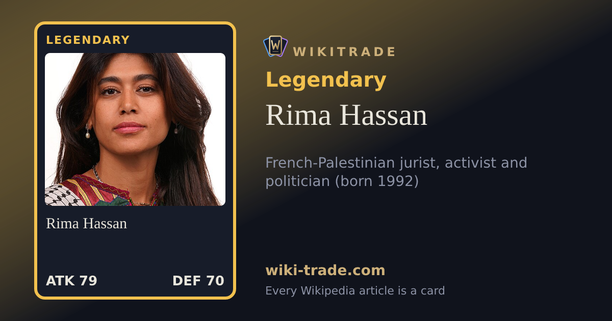 Rima Hassan — Legendary card