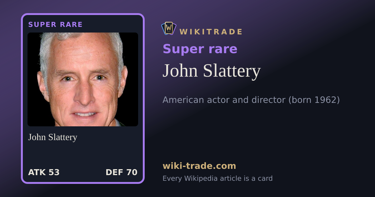 John Slattery — Super rare card