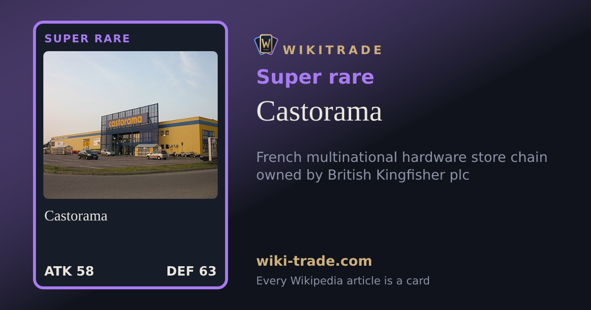 Castorama — Super rare card