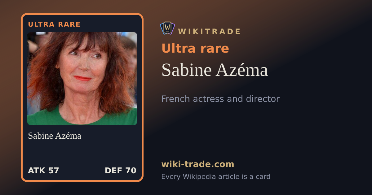Sabine Azéma — Ultra rare card