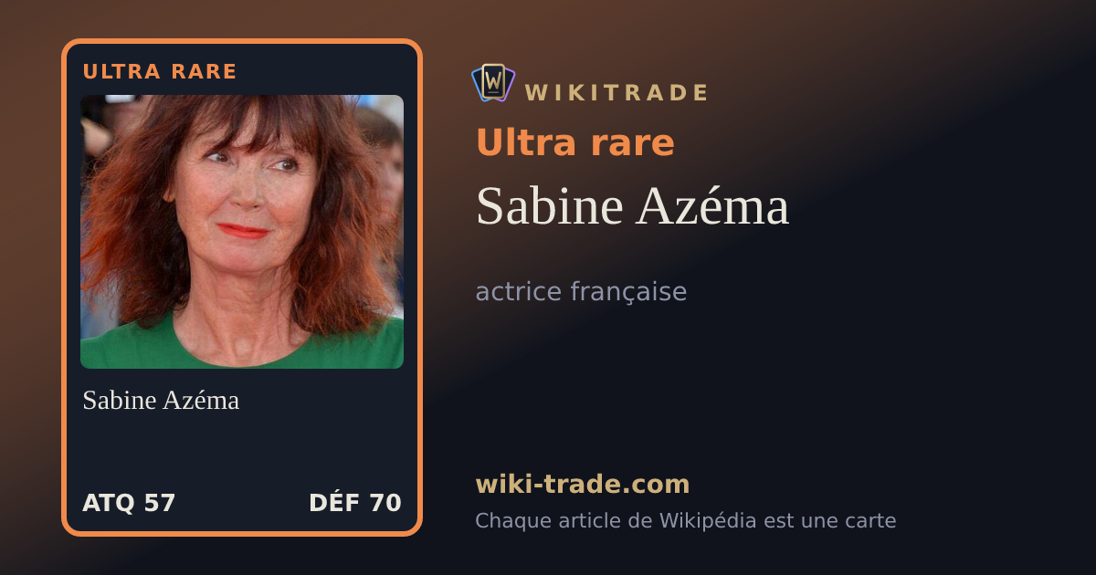 Sabine Azéma — carte Ultra rare