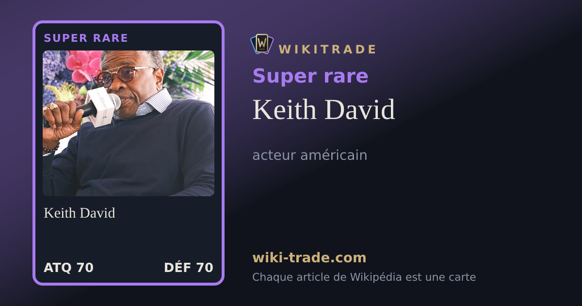 Keith David — carte Super rare