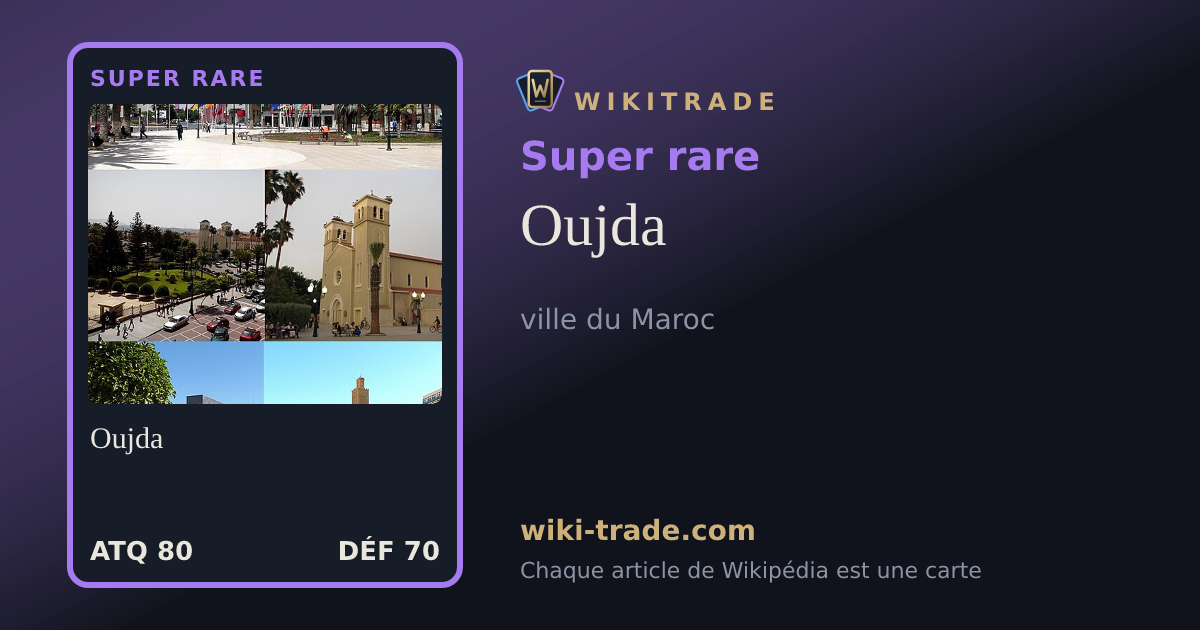 Oujda — carte Super rare