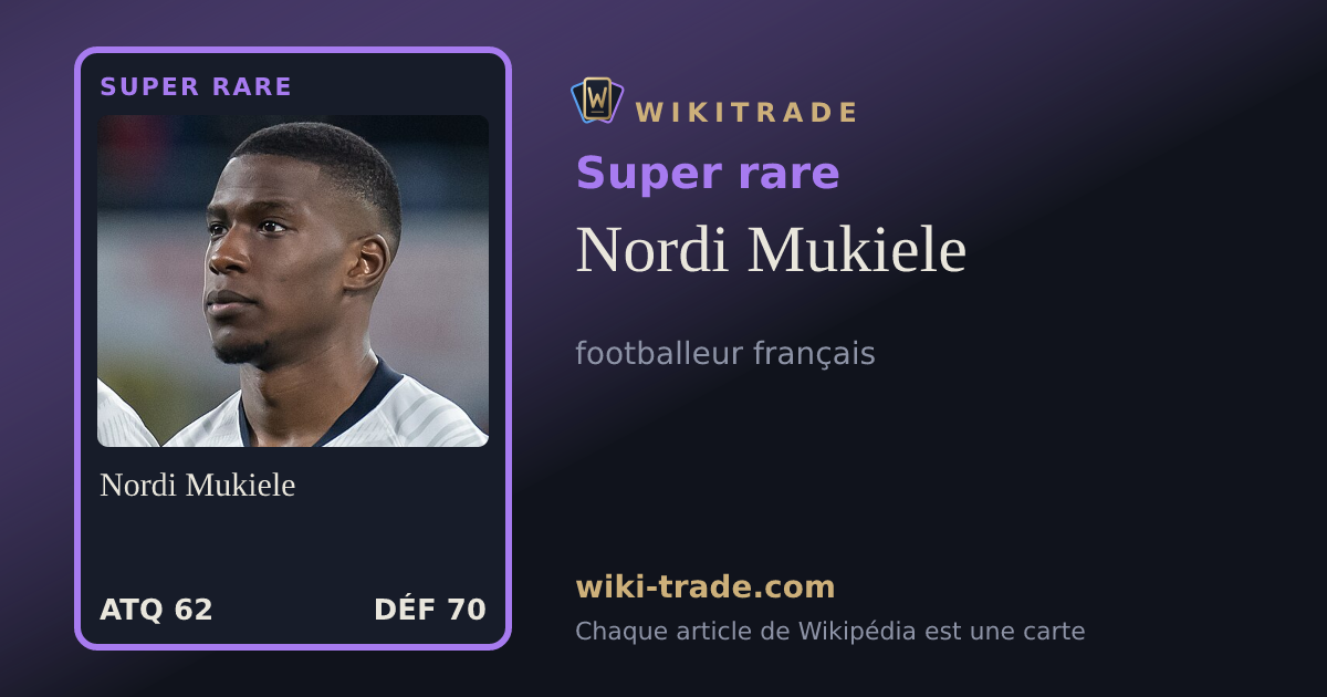 Nordi Mukiele — carte Super rare