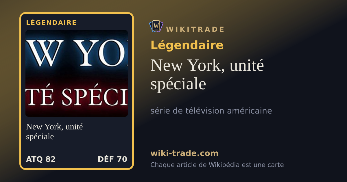New York, unité spéciale — carte Légendaire