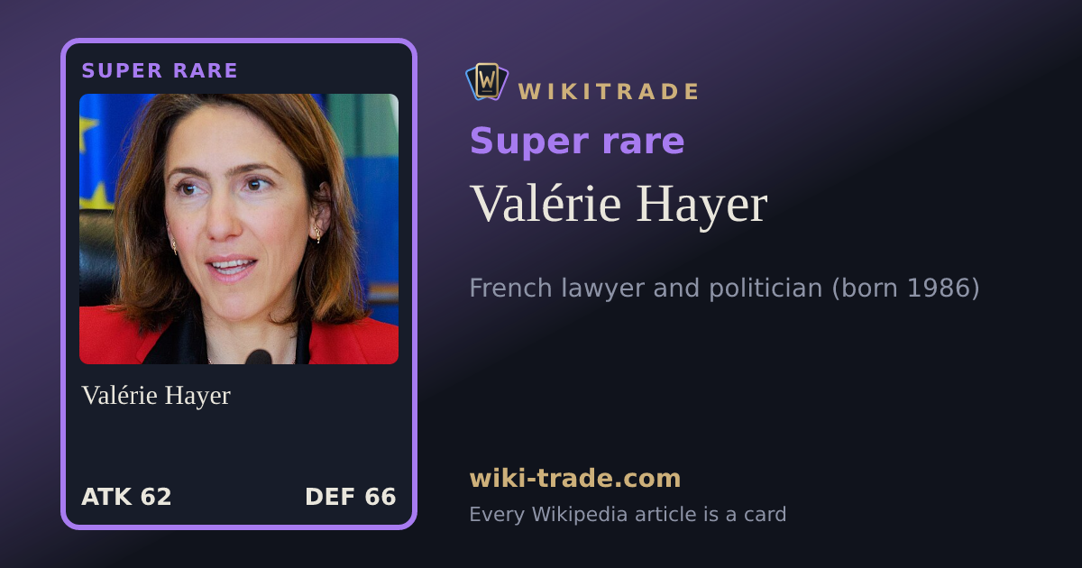 Valérie Hayer — Super rare card