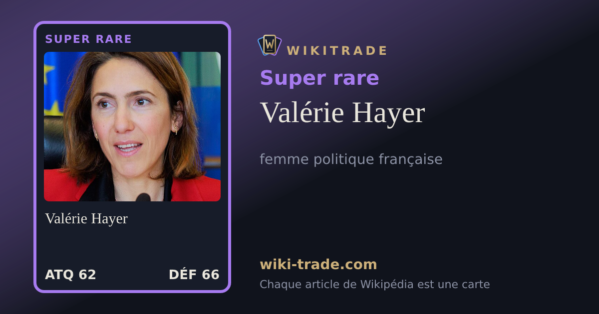 Valérie Hayer — carte Super rare