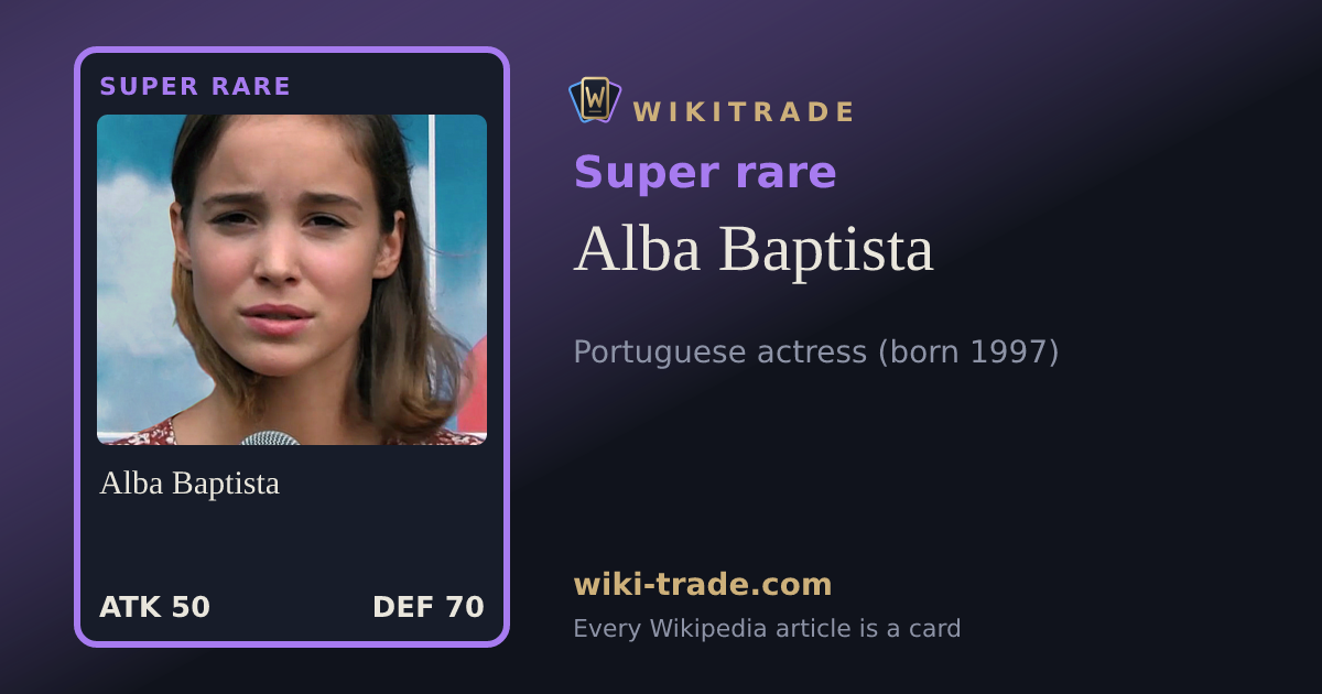 Alba Baptista — Super rare card