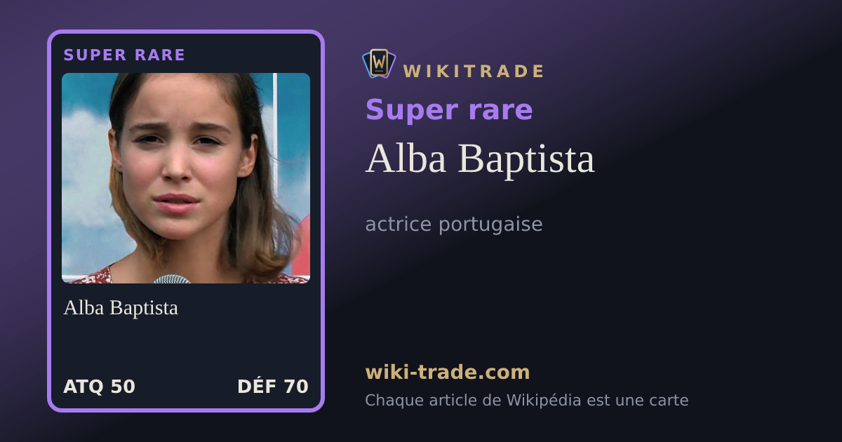 Alba Baptista — carte Super rare