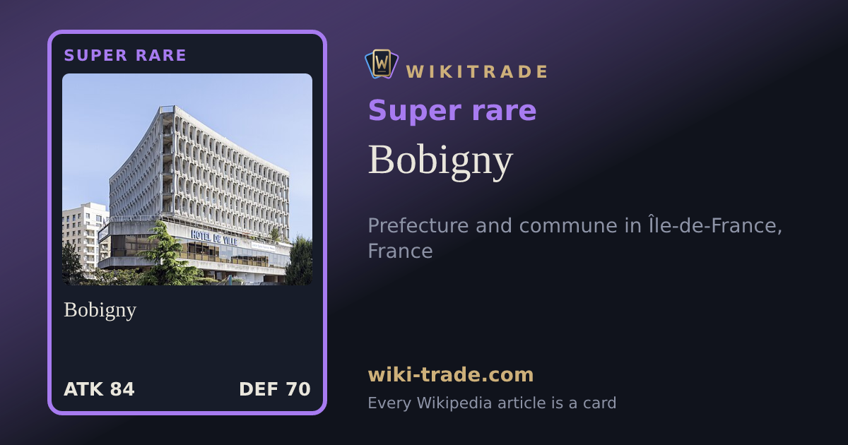 Bobigny — Super rare card