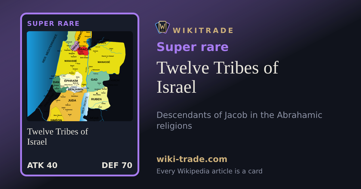 Twelve Tribes of Israel — Super rare card