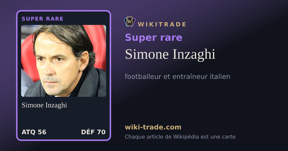 Simone Inzaghi — carte Super rare