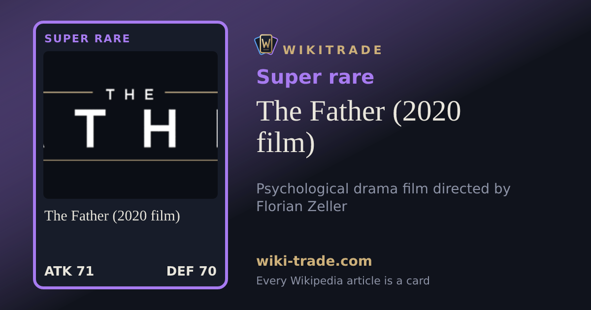The Father (2020 film) — Super rare card