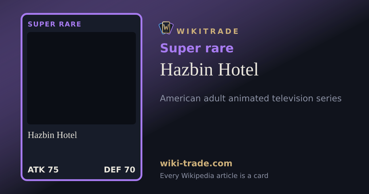 Hazbin Hotel — Super rare card
