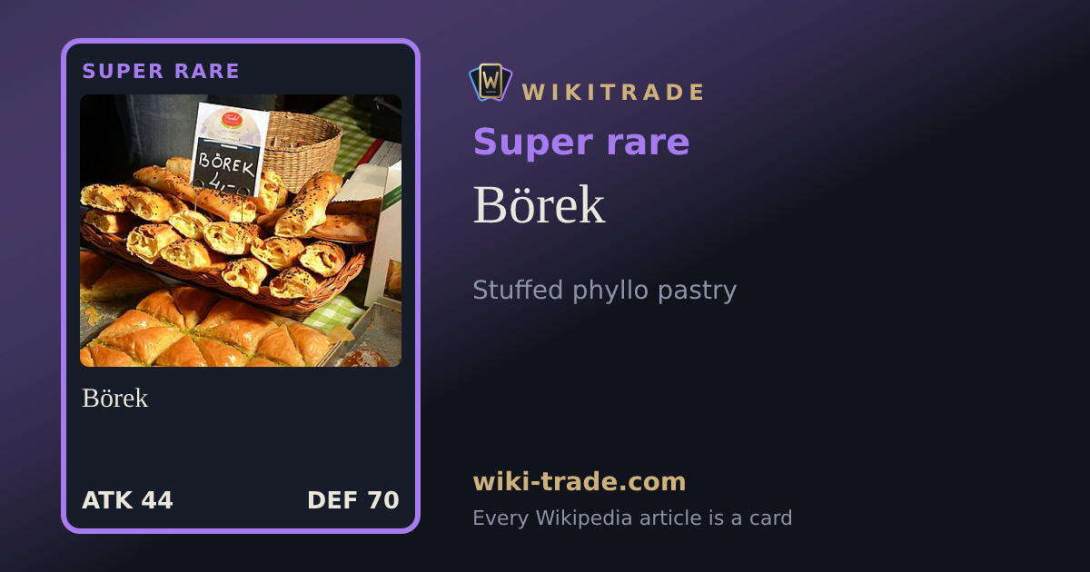 Börek — Super rare card