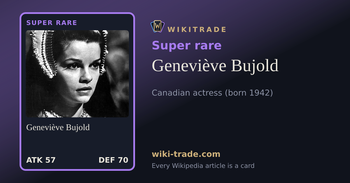 Geneviève Bujold — Super rare card