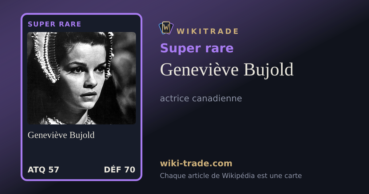 Geneviève Bujold — carte Super rare