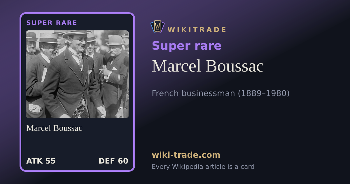 Marcel Boussac — Super rare card
