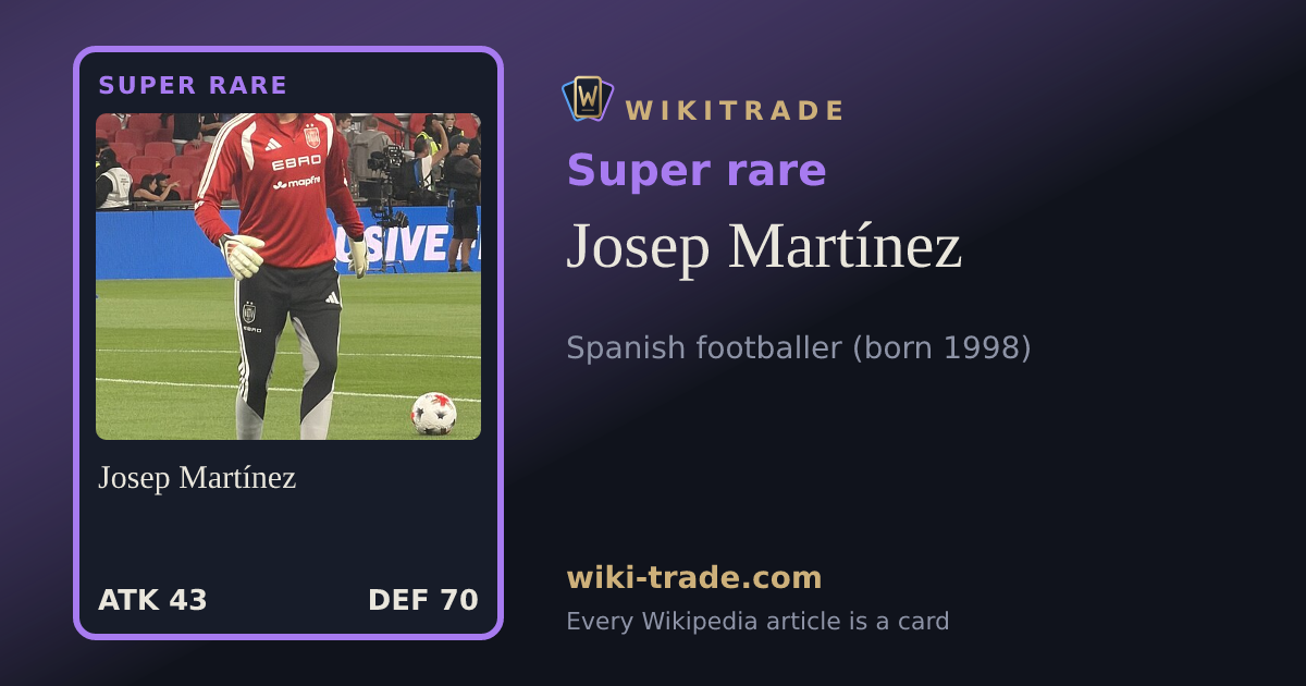 Josep Martínez — Super rare card