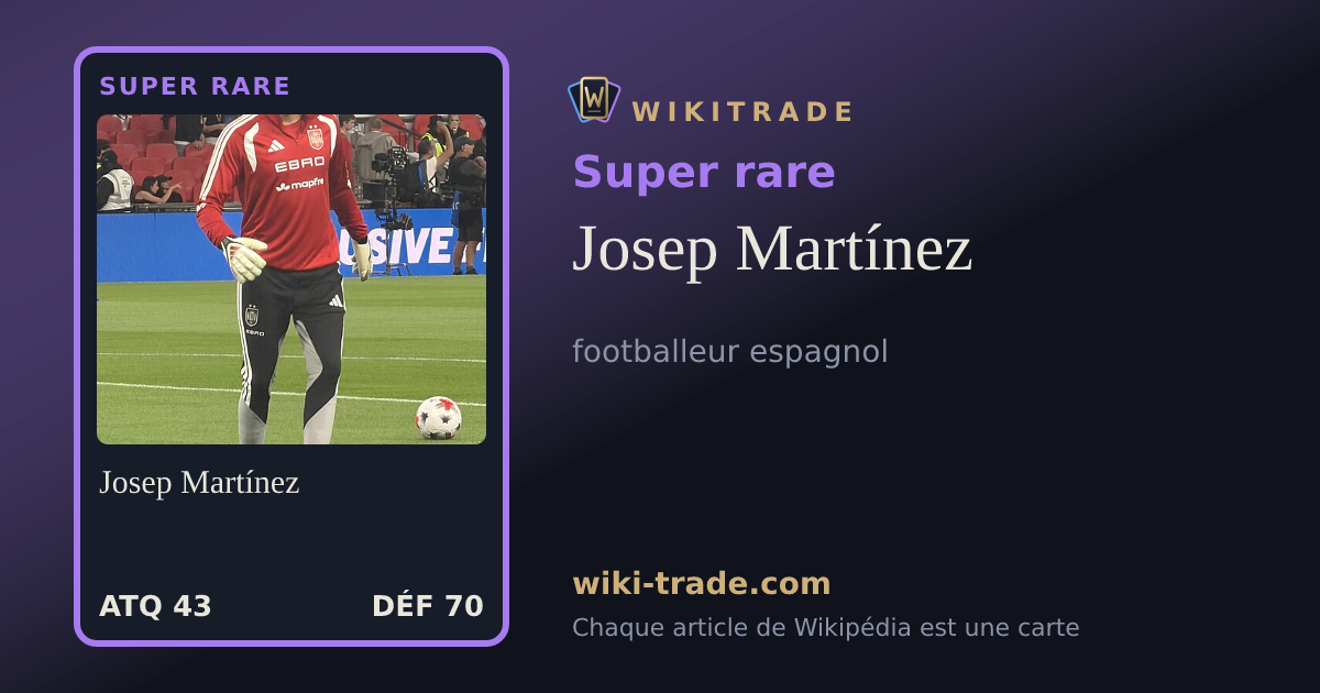 Josep Martínez — carte Super rare