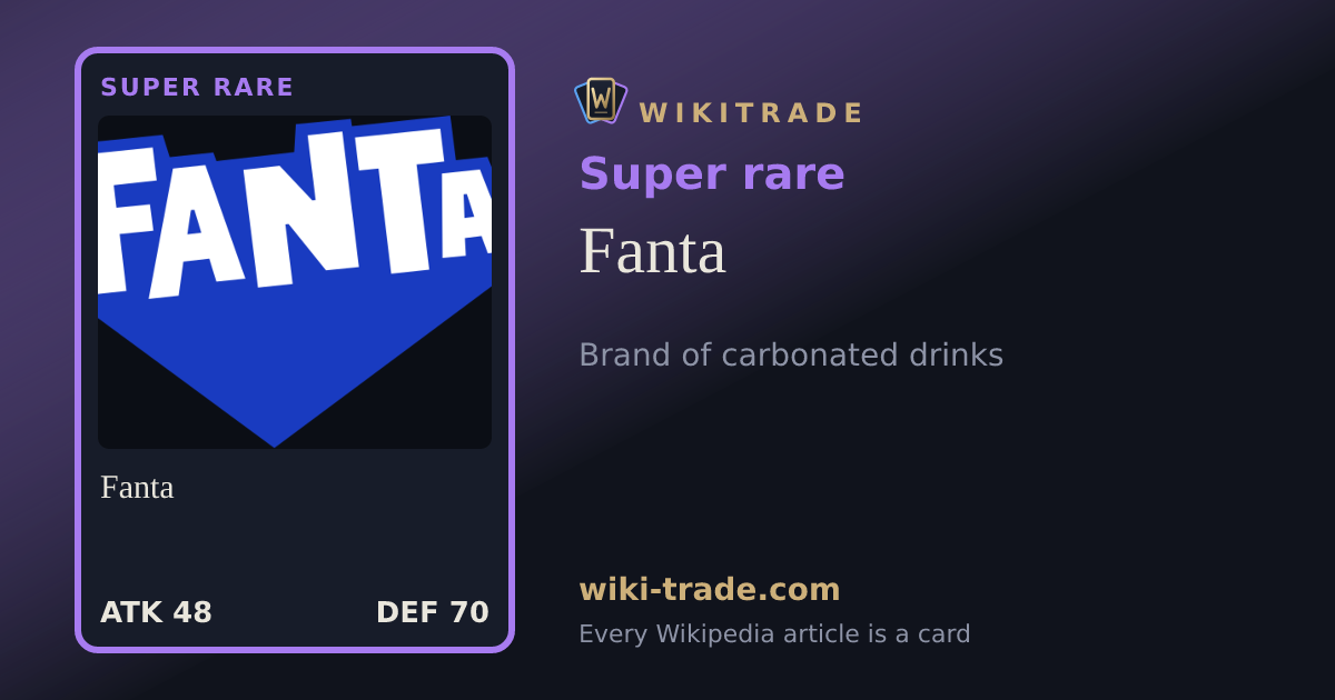 Fanta — Super rare card
