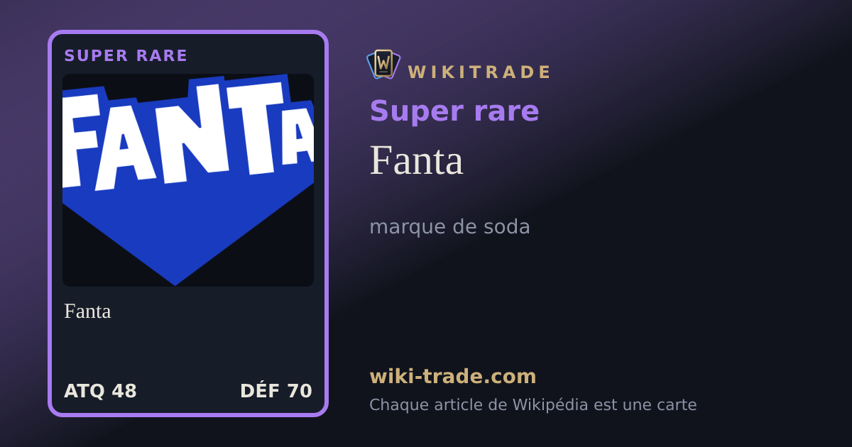 Fanta — carte Super rare