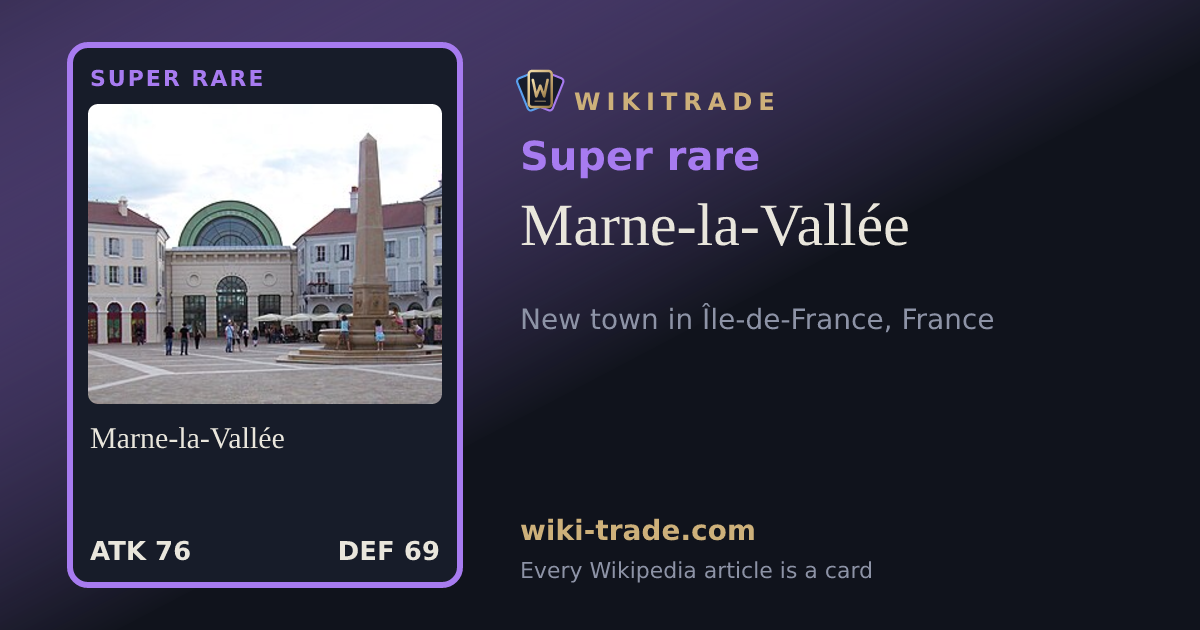 Marne-la-Vallée — Super rare card