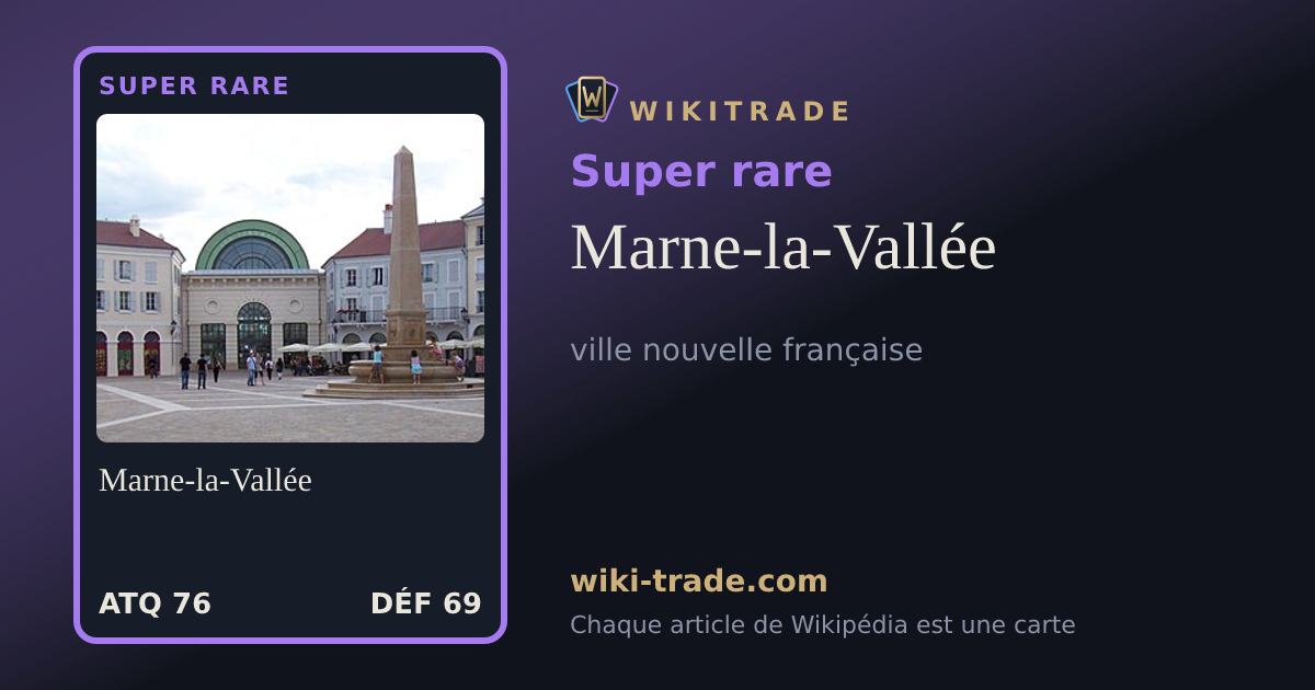 Marne-la-Vallée — carte Super rare
