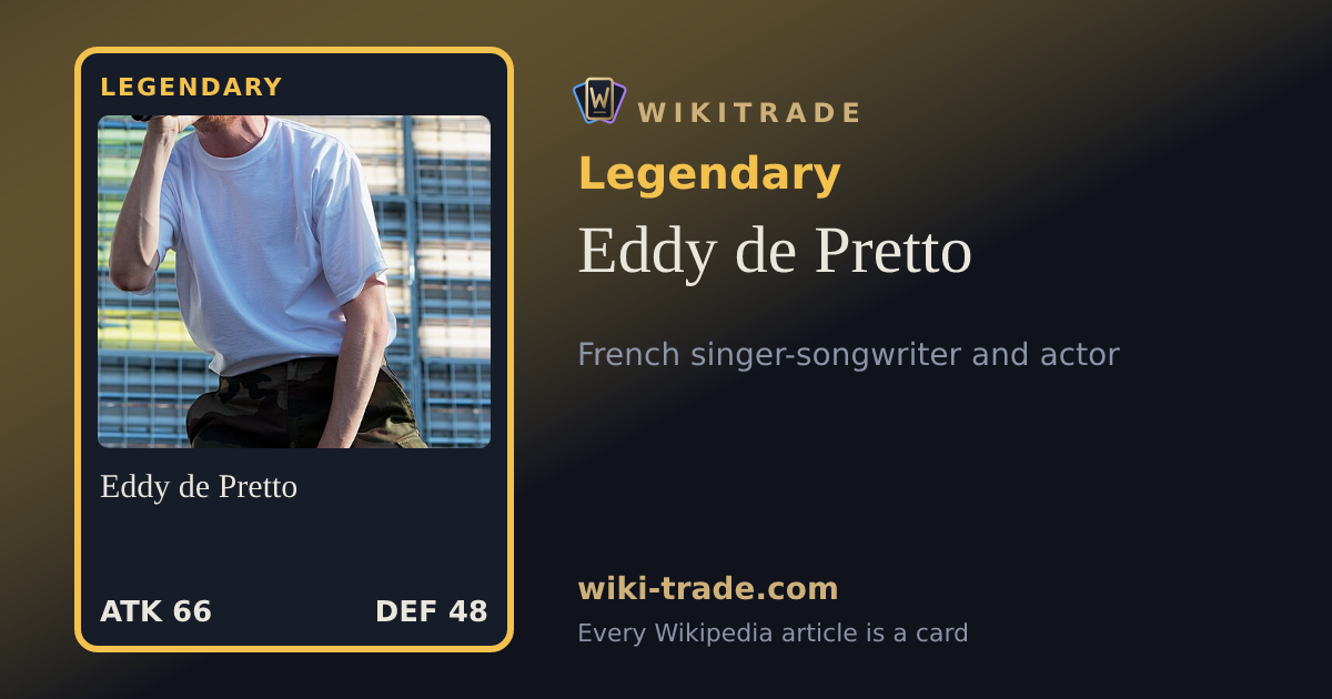 Eddy de Pretto — Legendary card