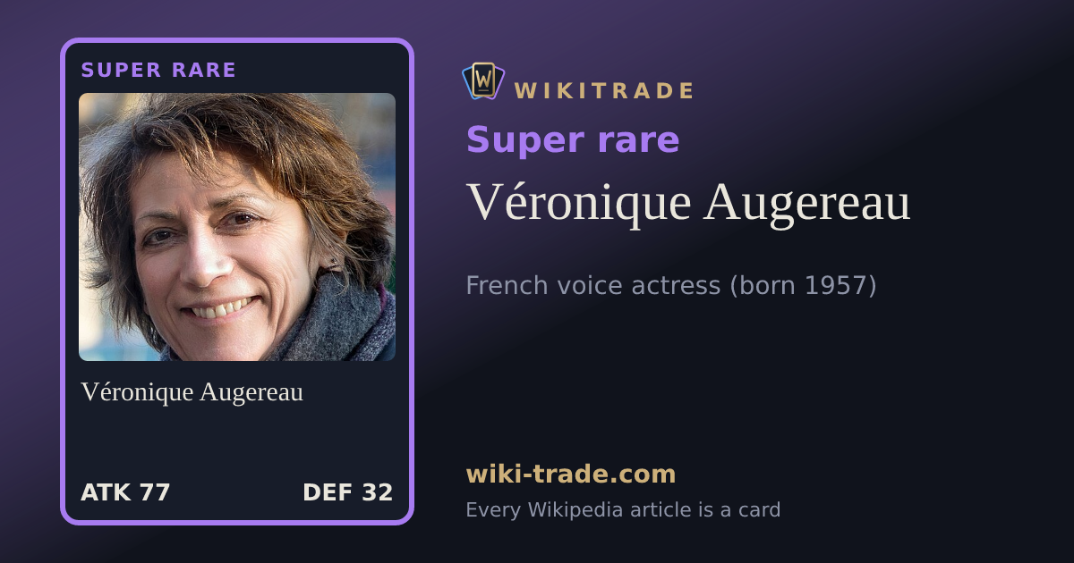 Véronique Augereau — Super rare card