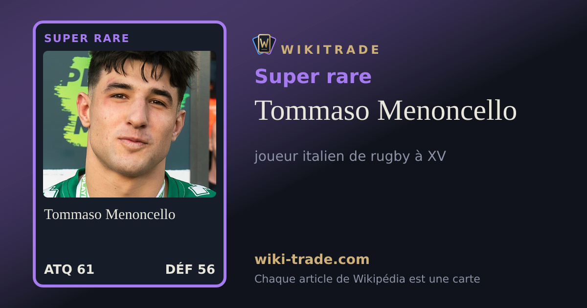 Tommaso Menoncello — carte Super rare